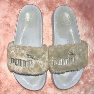 Rhianna Fenty Puma Slide in Light Blue
